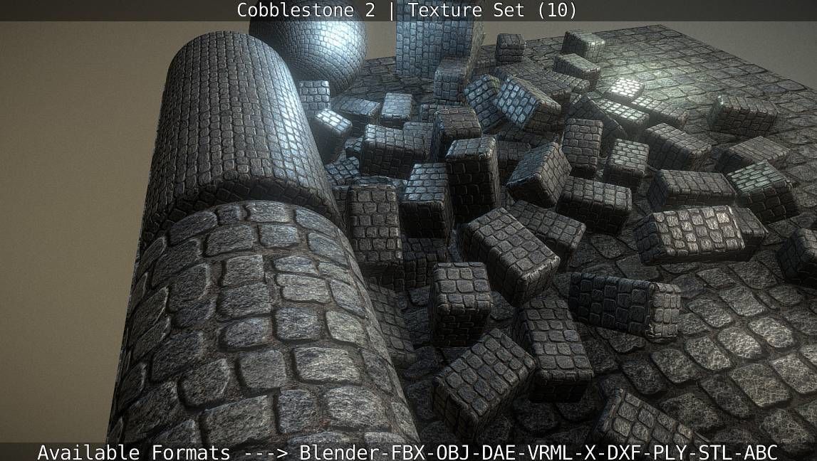 Cobblestone 2 Texture Set - 10 Texture_25