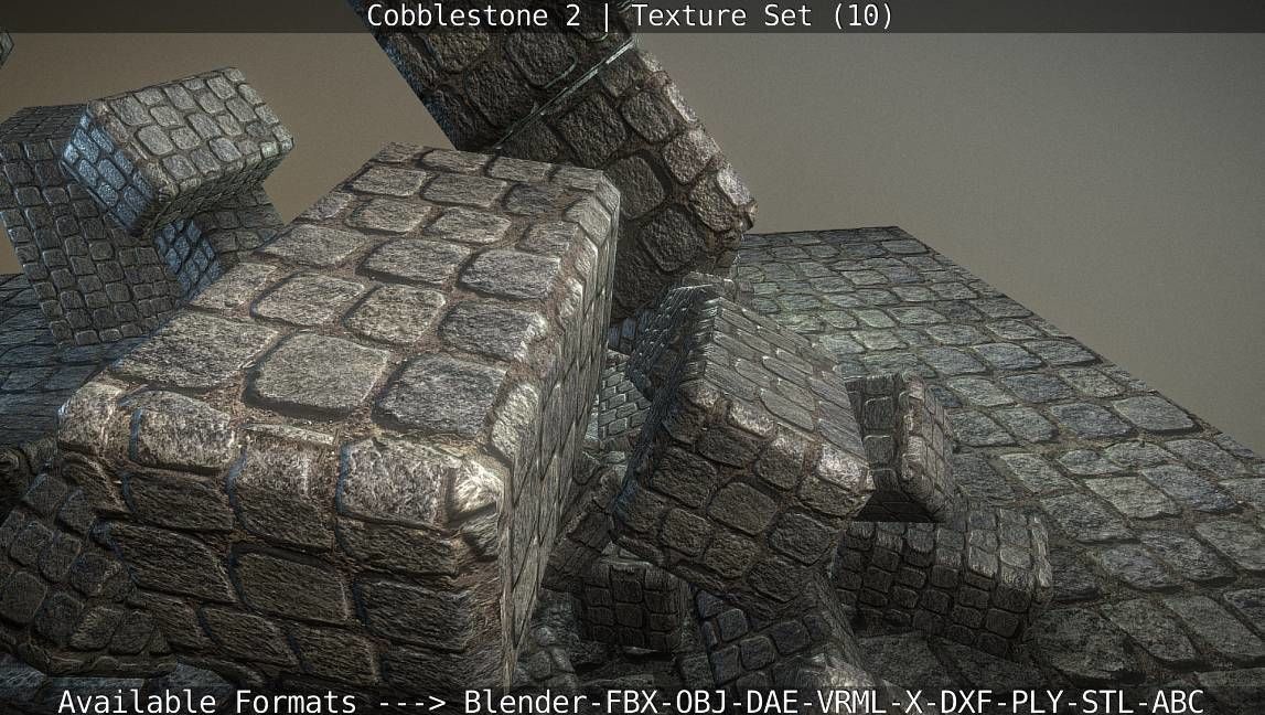 Cobblestone 2 Texture Set - 10 Texture_55