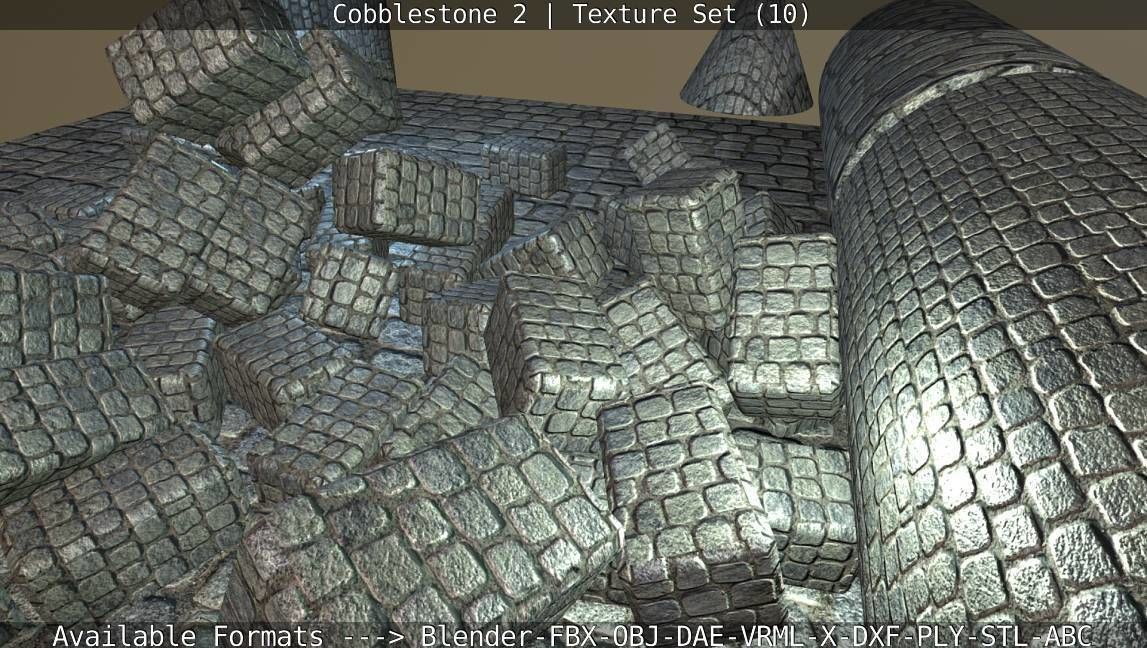 Cobblestone 2 Texture Set - 10 Texture_24