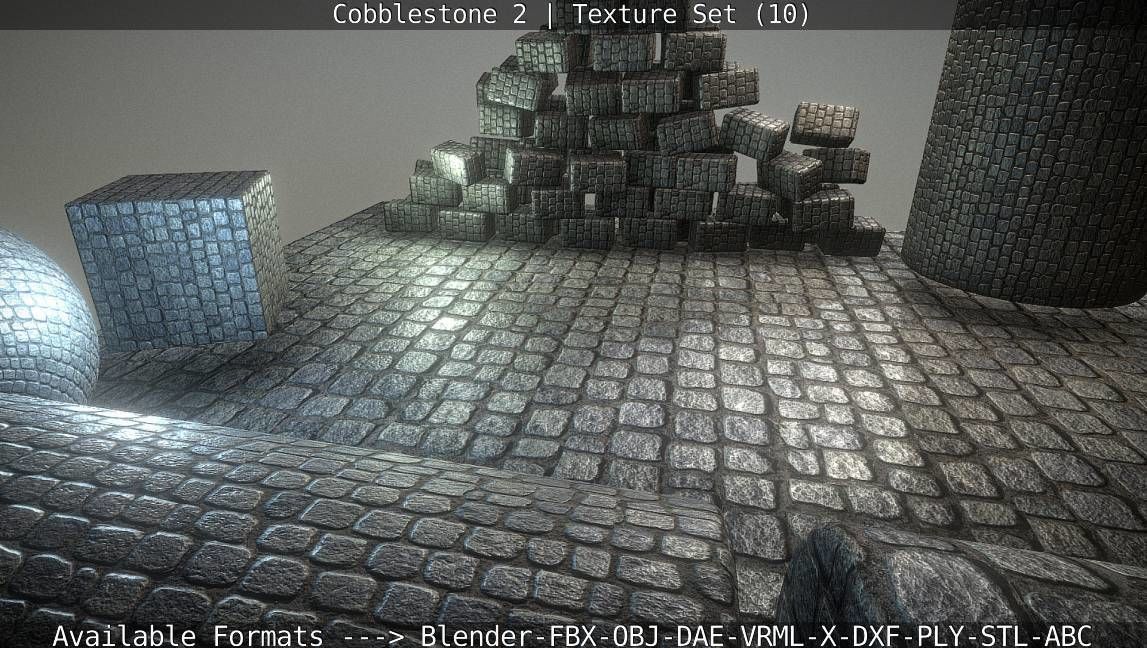 Cobblestone 2 Texture Set - 10 Texture_36