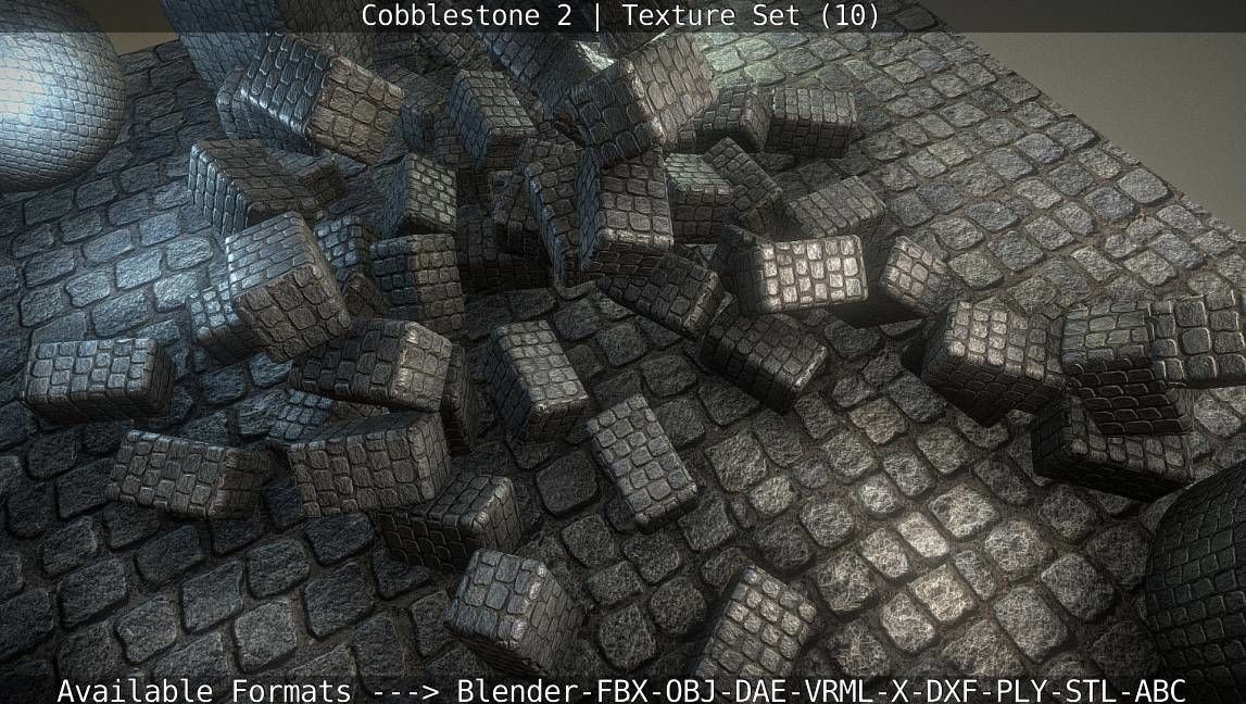 Cobblestone 2 Texture Set - 10 Texture_59