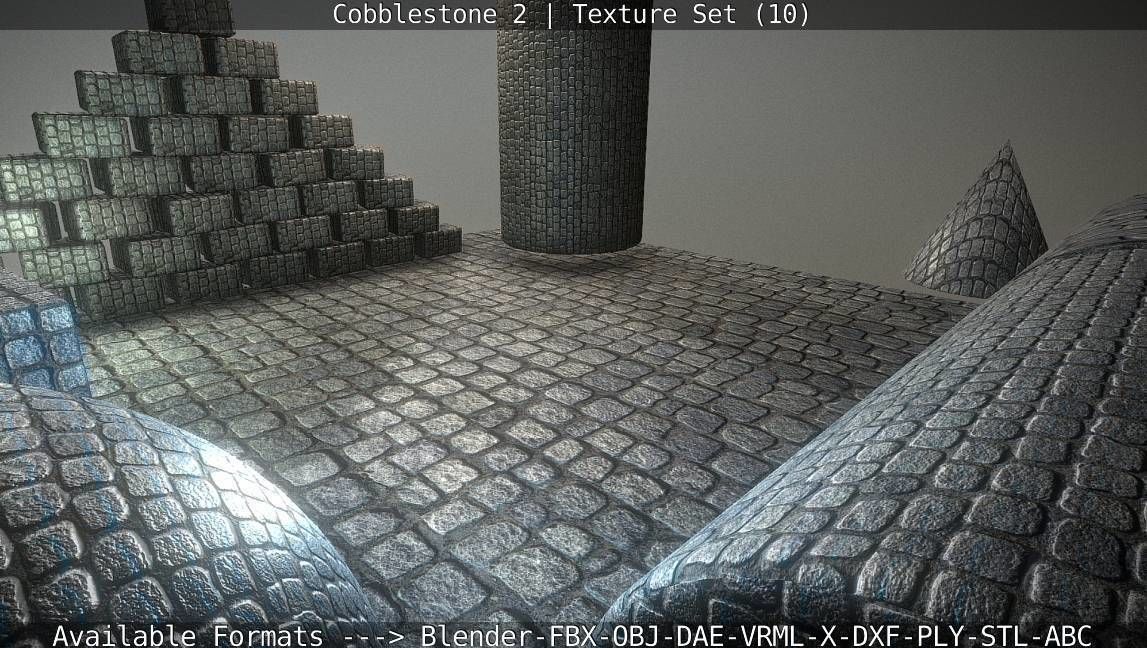 Cobblestone 2 Texture Set - 10 Texture_35