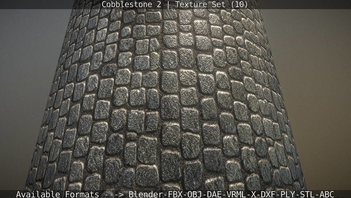 Cobblestone 2 Texture Set - 10 Texture_96