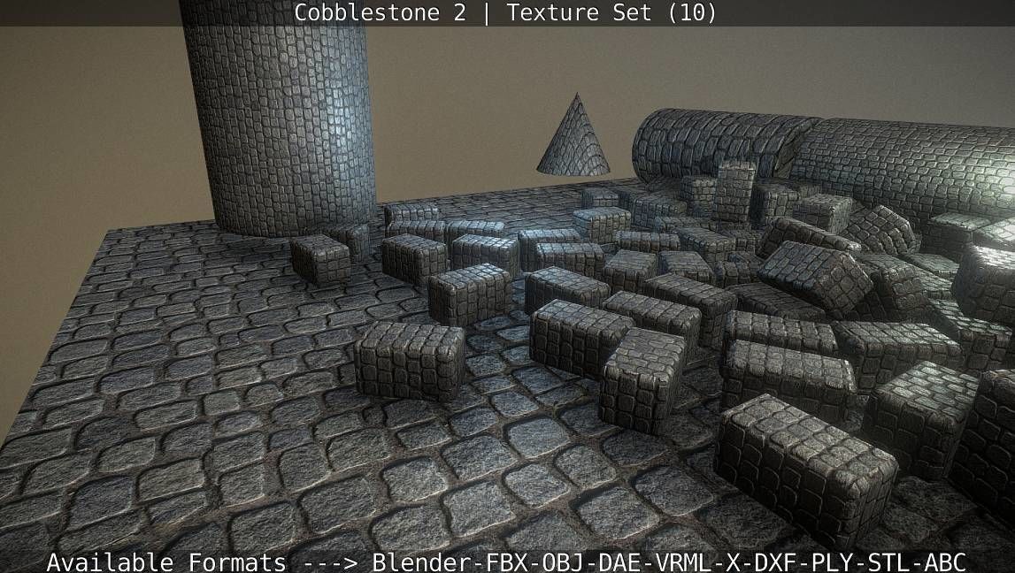 Cobblestone 2 Texture Set - 10 Texture_112