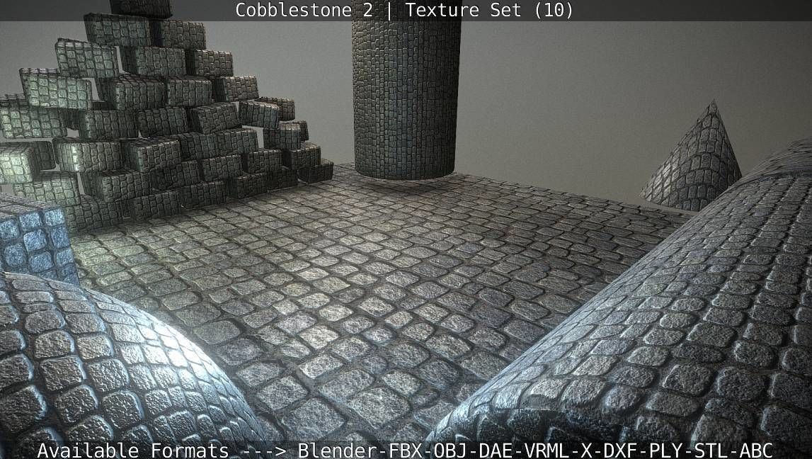 Cobblestone 2 Texture Set - 10 Texture_33