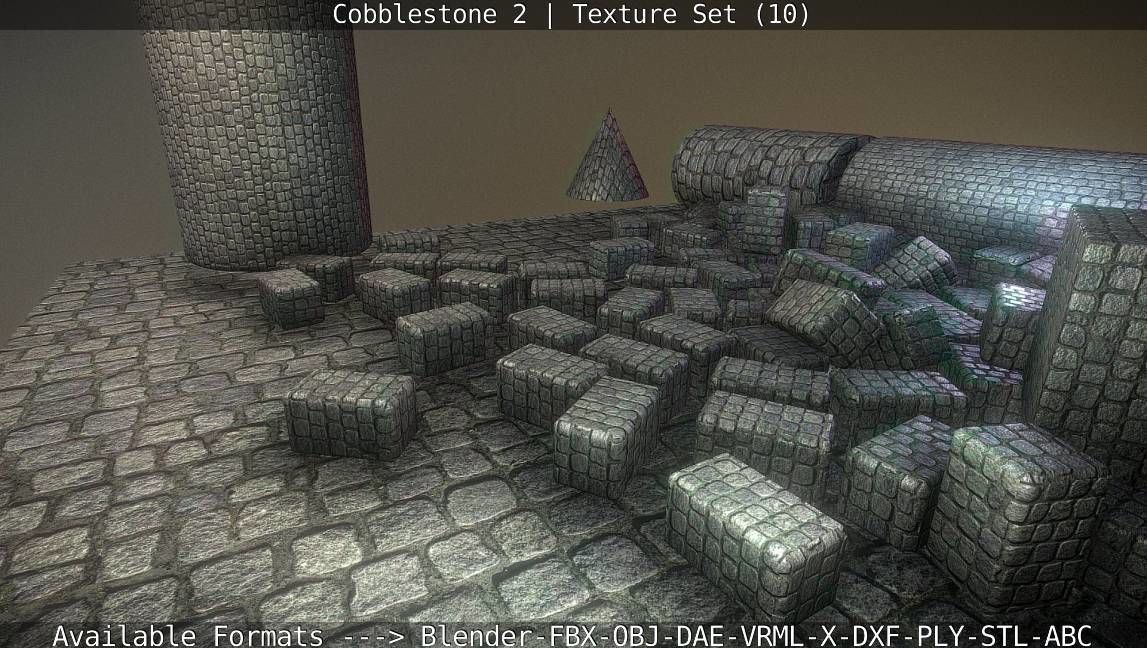 Cobblestone 2 Texture Set - 10 Texture_119