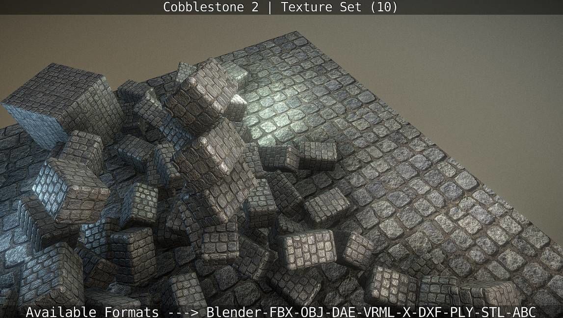 Cobblestone 2 Texture Set - 10 Texture_61
