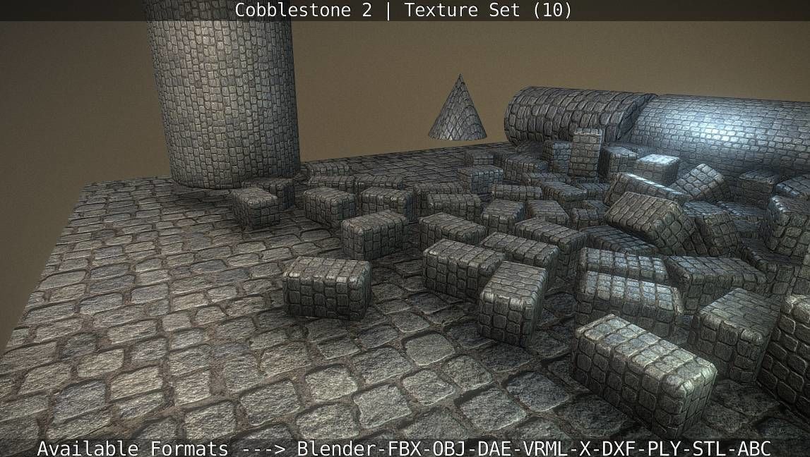Cobblestone 2 Texture Set - 10 Texture_114