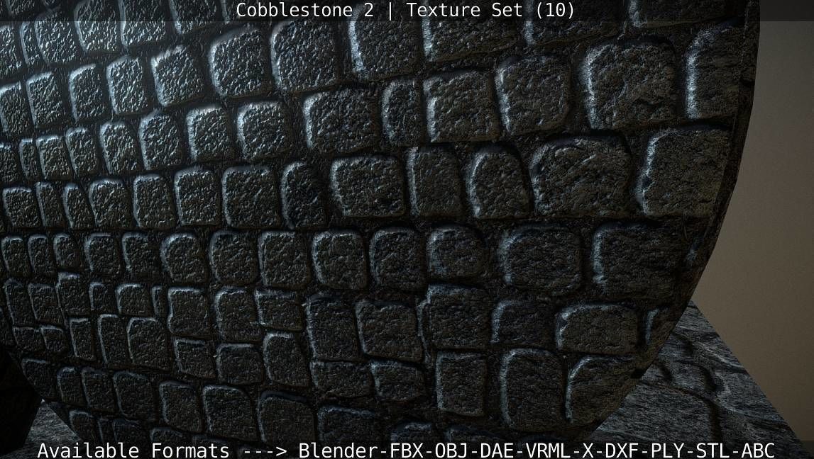 Cobblestone 2 Texture Set - 10 Texture_74