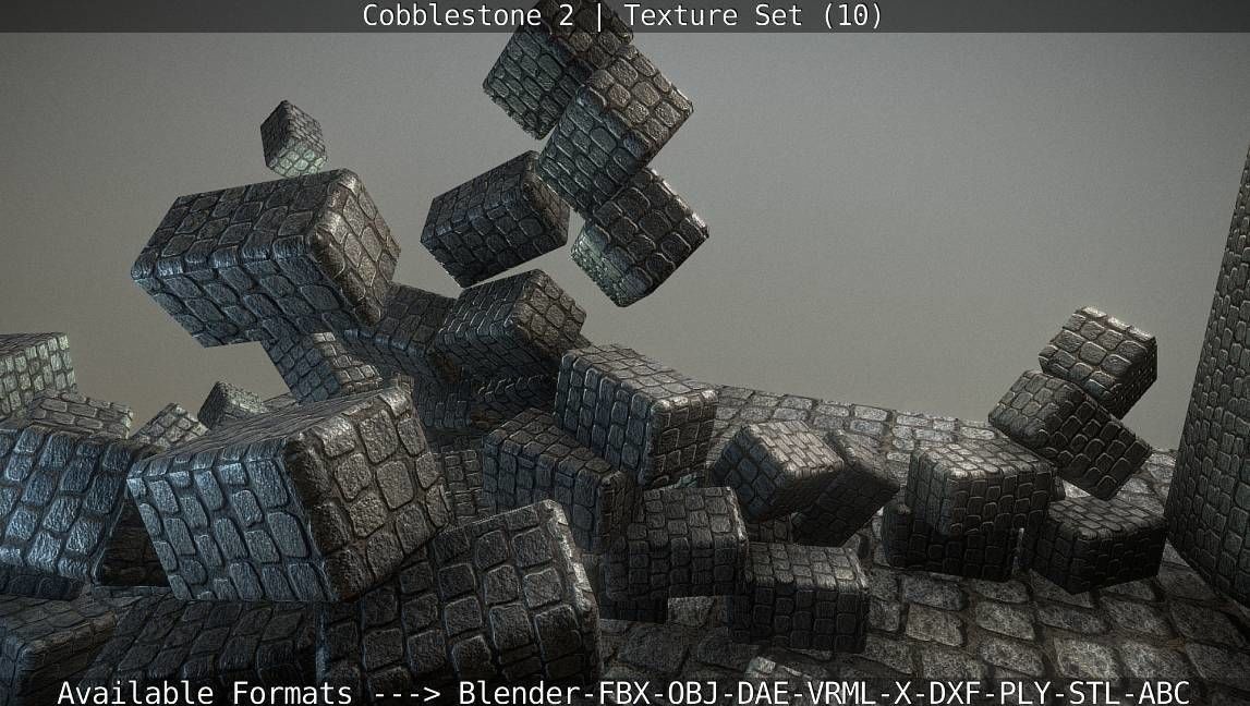 Cobblestone 2 Texture Set - 10 Texture_56