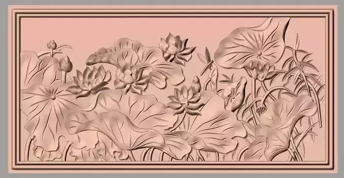 European furniture 3D relief models for CNC wood engraving E228