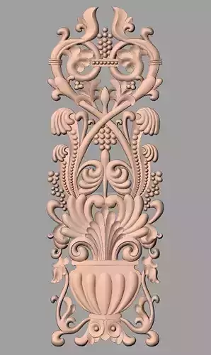 European furniture 3D relief models for CNC wood engraving E232