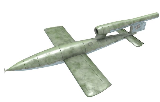 V1 Low poly military plane Low-poly 3D model