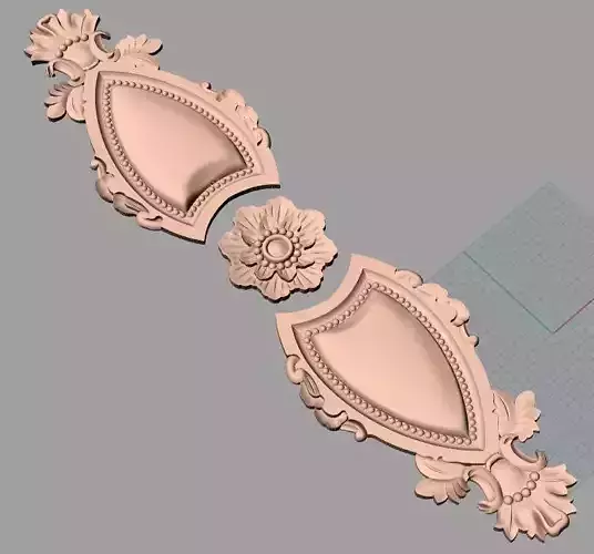 European furniture 3D relief models for CNC wood engraving E235