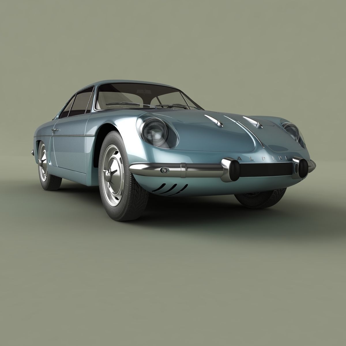 Renault Alpine A110 1100 3D model_9