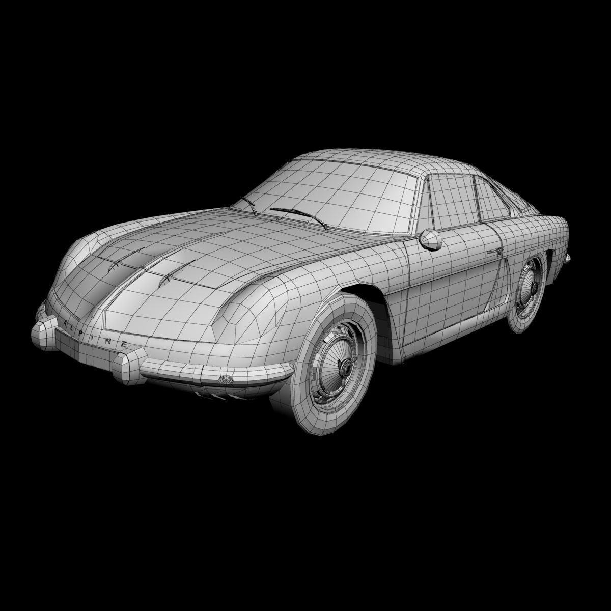 Renault Alpine A110 1100 3D model_13