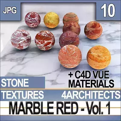 Marble Red and Materials Vol 1