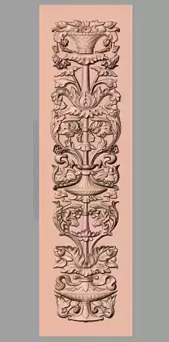 European furniture 3D relief models for CNC wood engraving E243