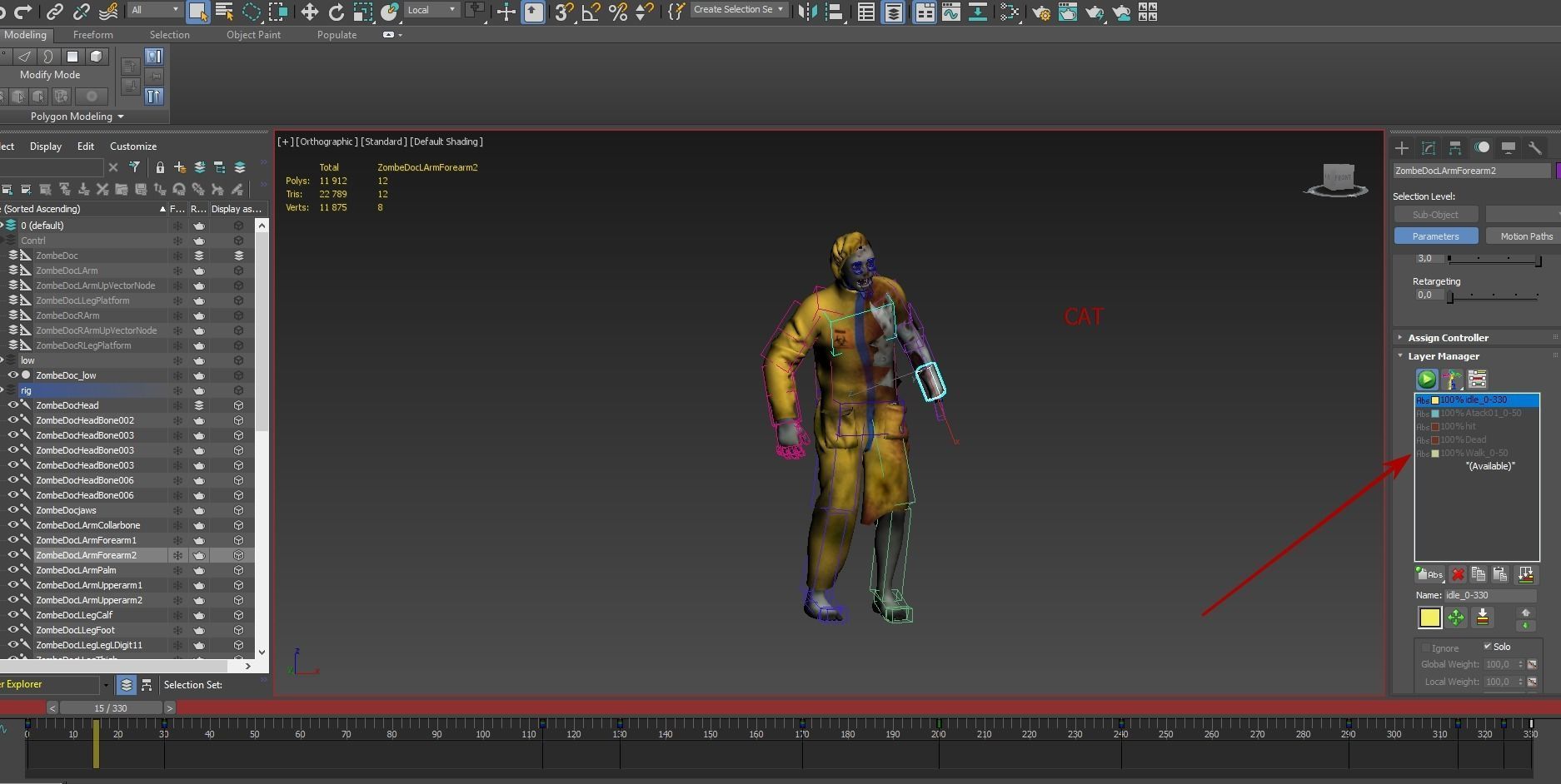 ZombeDoc Low-poly 3D model_14