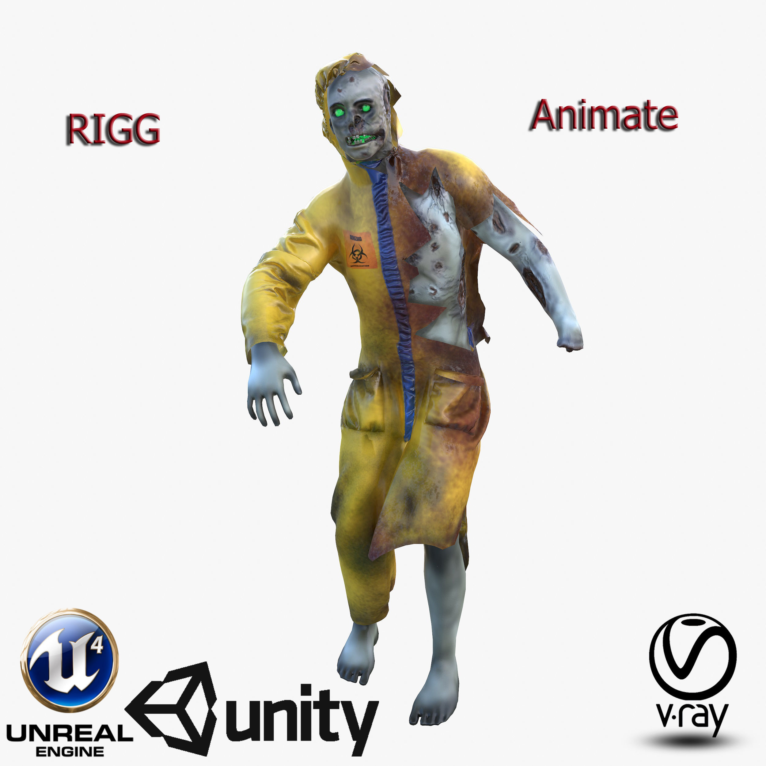 ZombeDoc Low-poly 3D model_0