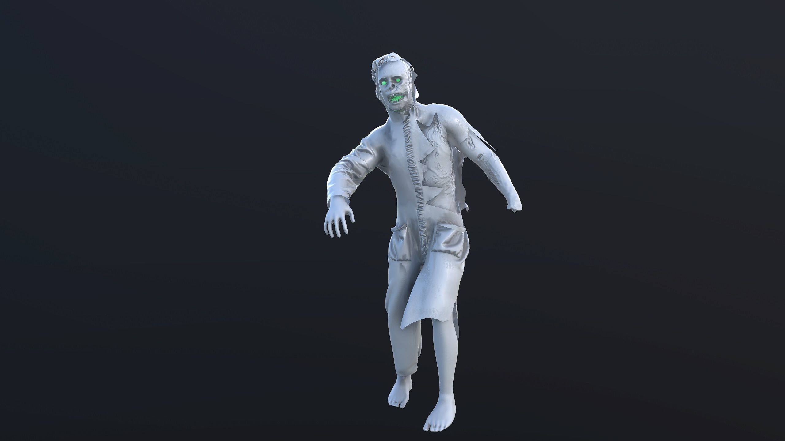 ZombeDoc Low-poly 3D model_7