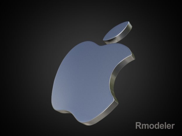 Apple 3d Logo 3D model_1