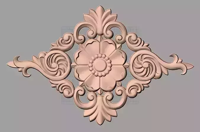 European furniture 3D relief models for CNC wood engraving E248