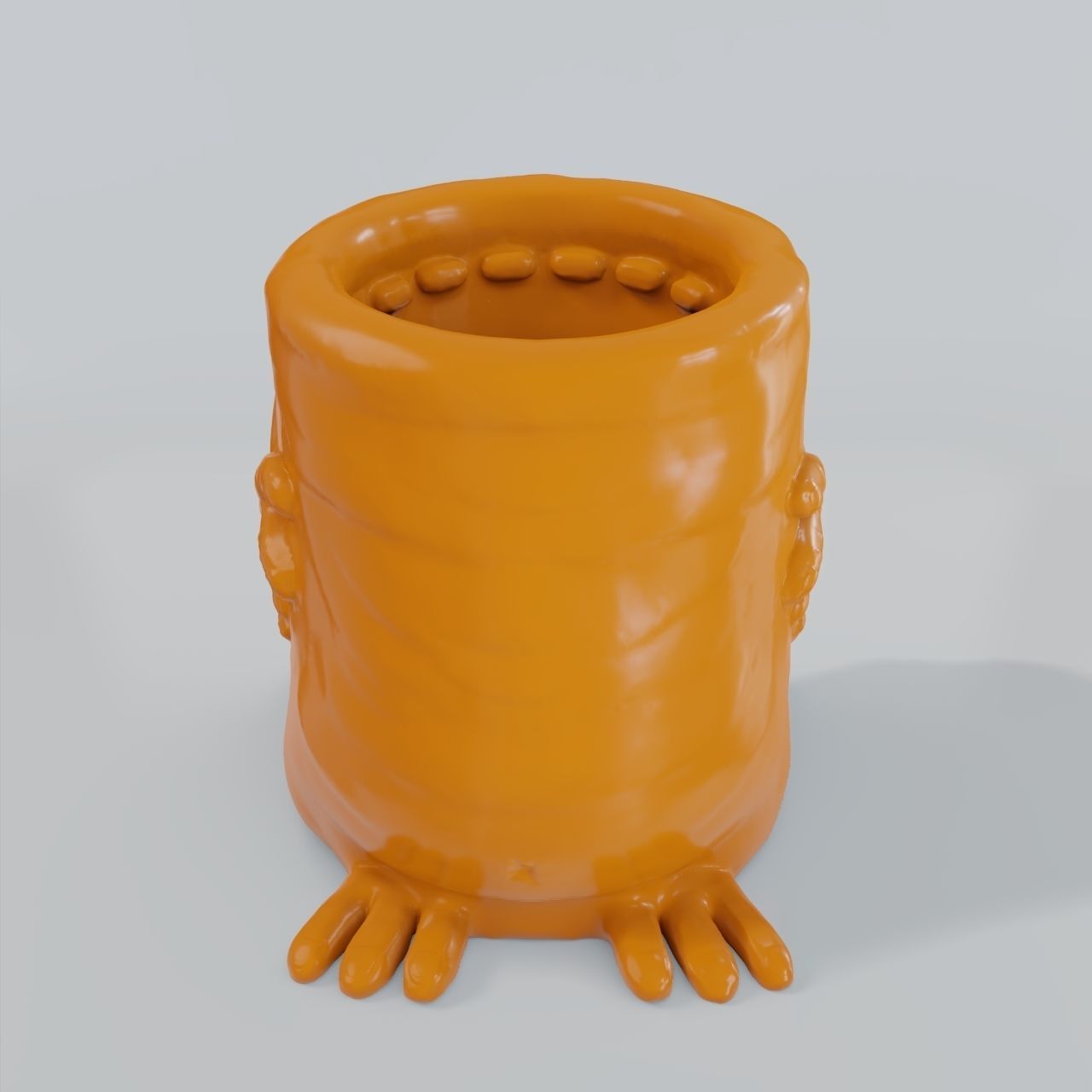 Stylized holder for pencils and pens 3D print model_2