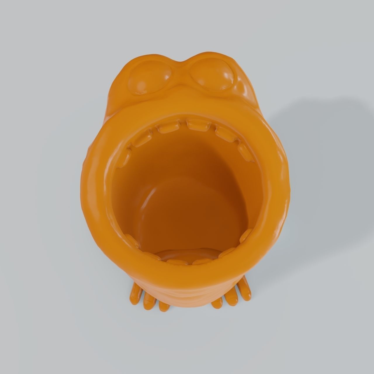 Stylized holder for pencils and pens 3D print model_4