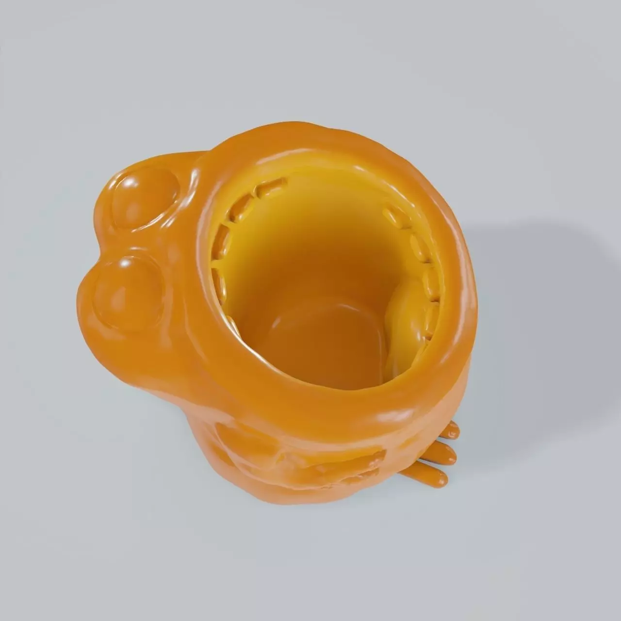 Stylized holder for pencils and pens 3D print model_0