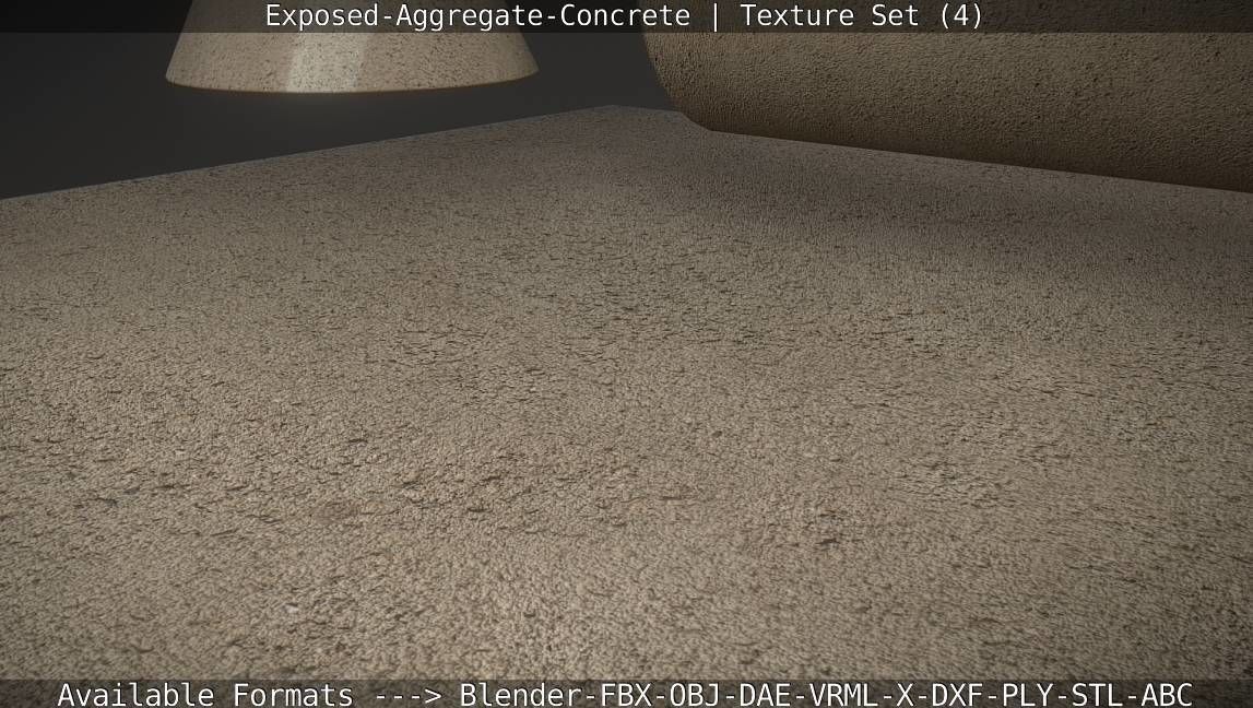 Exposed-Aggregate-Concrete Texture Set - 4 Texture_28