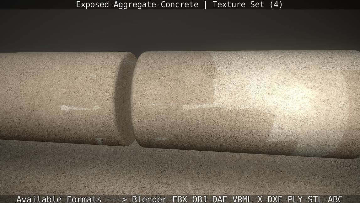 Exposed-Aggregate-Concrete Texture Set - 4 Texture_32