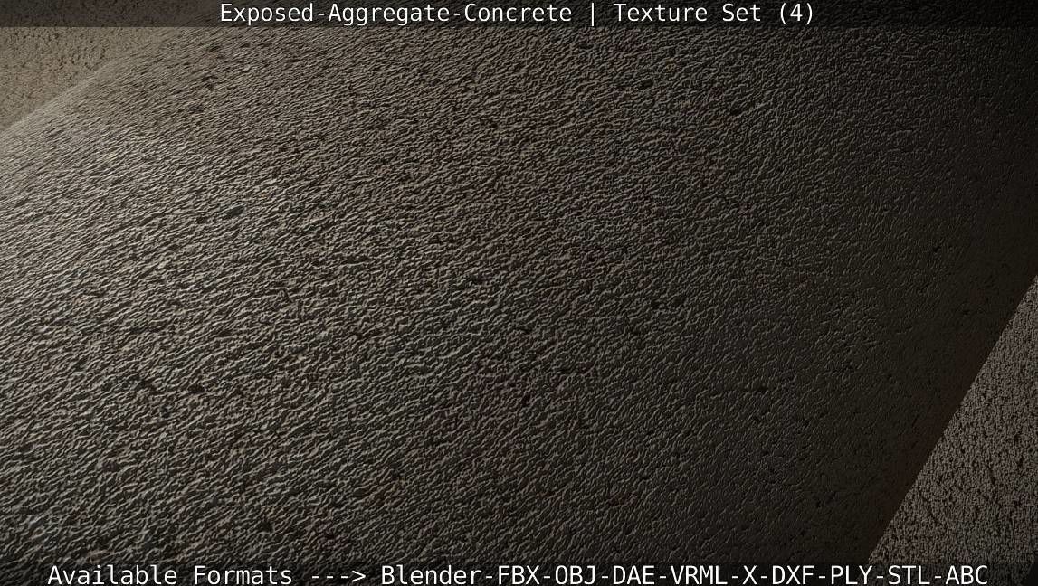 Exposed-Aggregate-Concrete Texture Set - 4 Texture_36