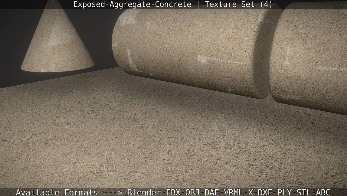 Exposed-Aggregate-Concrete Texture Set - 4 Texture_30