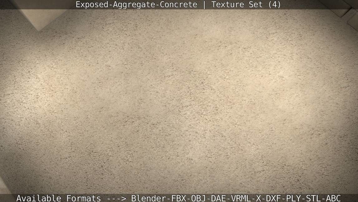 Exposed-Aggregate-Concrete Texture Set - 4 Texture_18