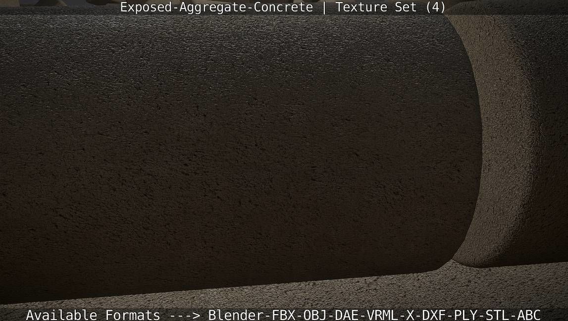 Exposed-Aggregate-Concrete Texture Set - 4 Texture_40