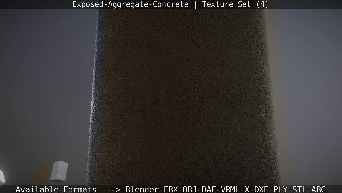Exposed-Aggregate-Concrete Texture Set - 4 Texture_57