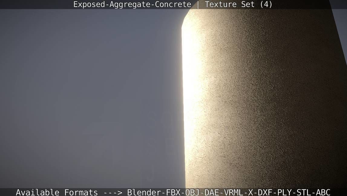 Exposed-Aggregate-Concrete Texture Set - 4 Texture_60