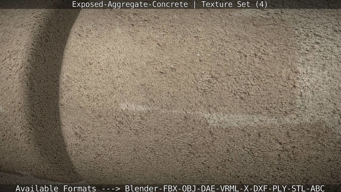 Exposed-Aggregate-Concrete Texture Set - 4 Texture_35