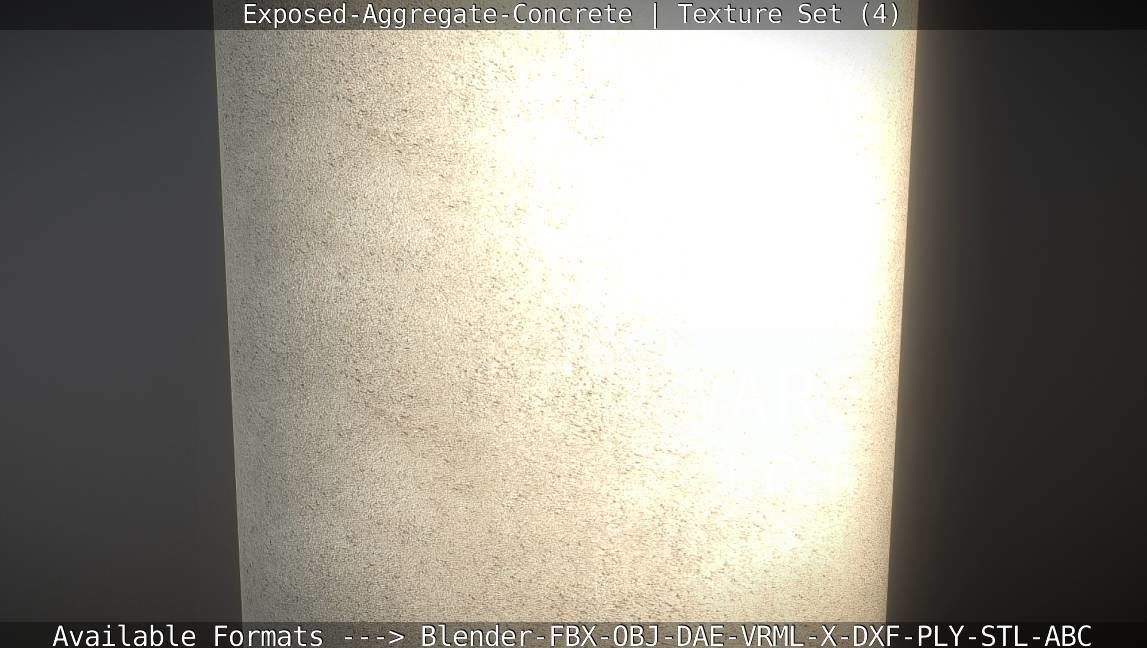 Exposed-Aggregate-Concrete Texture Set - 4 Texture_62