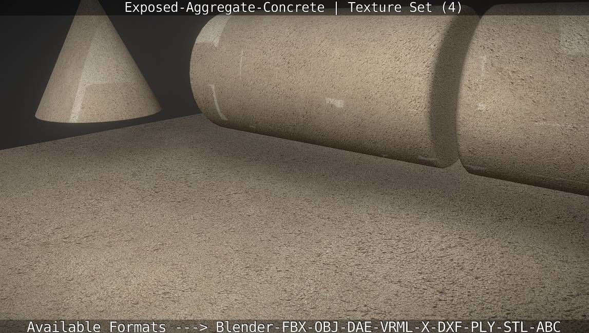 Exposed-Aggregate-Concrete Texture Set - 4 Texture_31