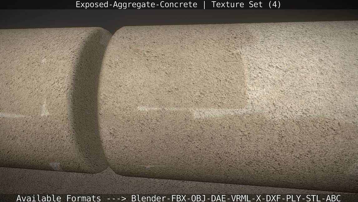 Exposed-Aggregate-Concrete Texture Set - 4 Texture_17