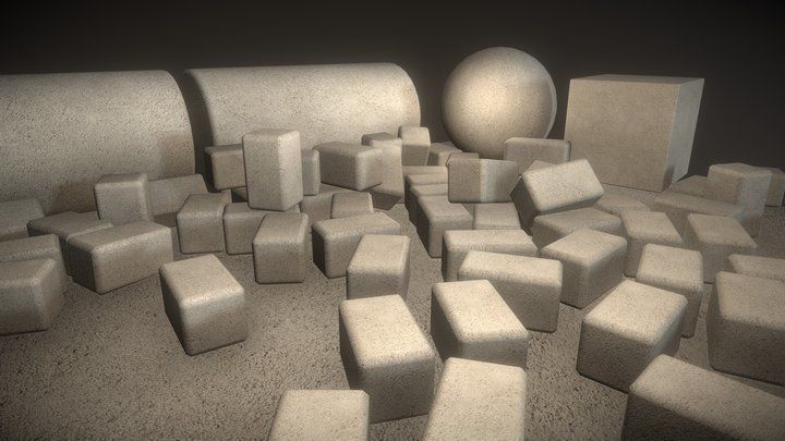 Exposed-Aggregate-Concrete Texture Set - 4 Texture_2