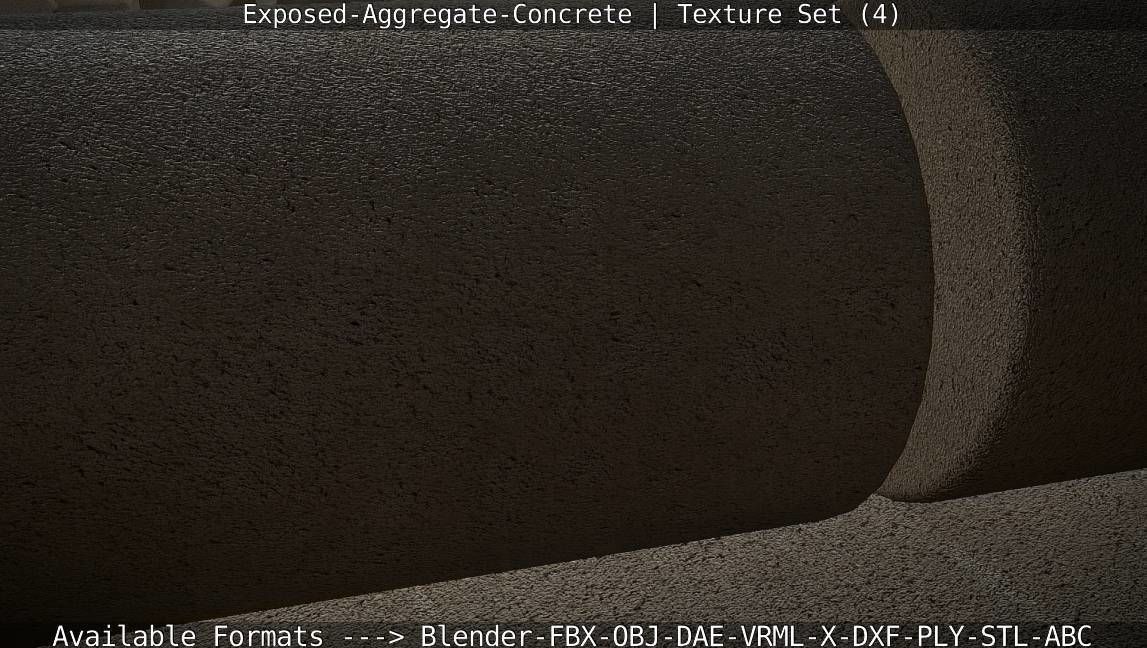 Exposed-Aggregate-Concrete Texture Set - 4 Texture_39