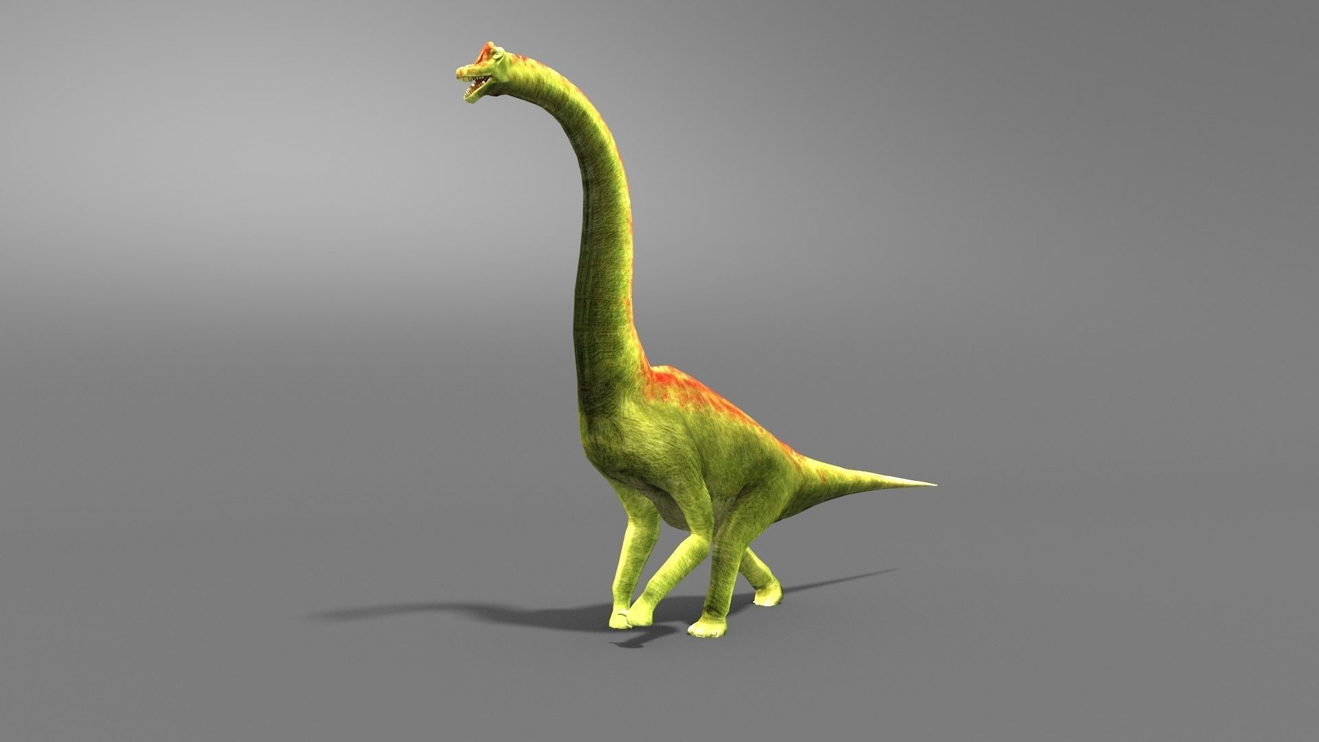 Brachiosaurus Jurassic Dinosaur Low-poly 3D model_1