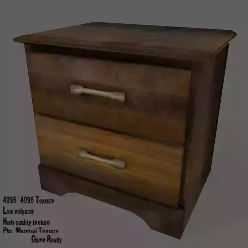 Console wooden chest of drawers