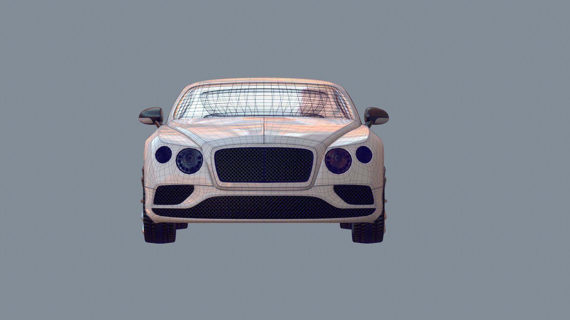 Bentley Continental GT 3D model_3