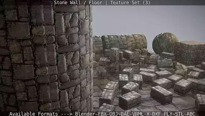 Stone Wall - Texture Set 3