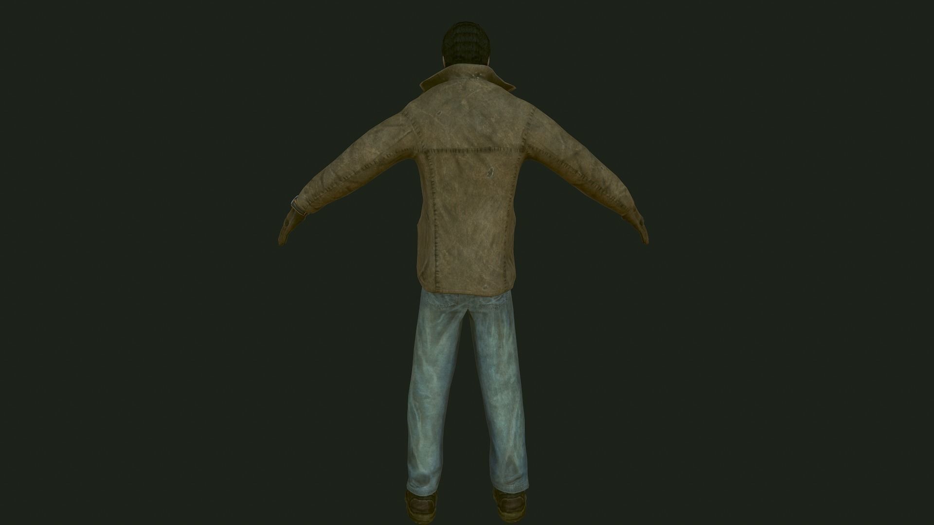 Male Apocalyptic Low-poly 3D model_32