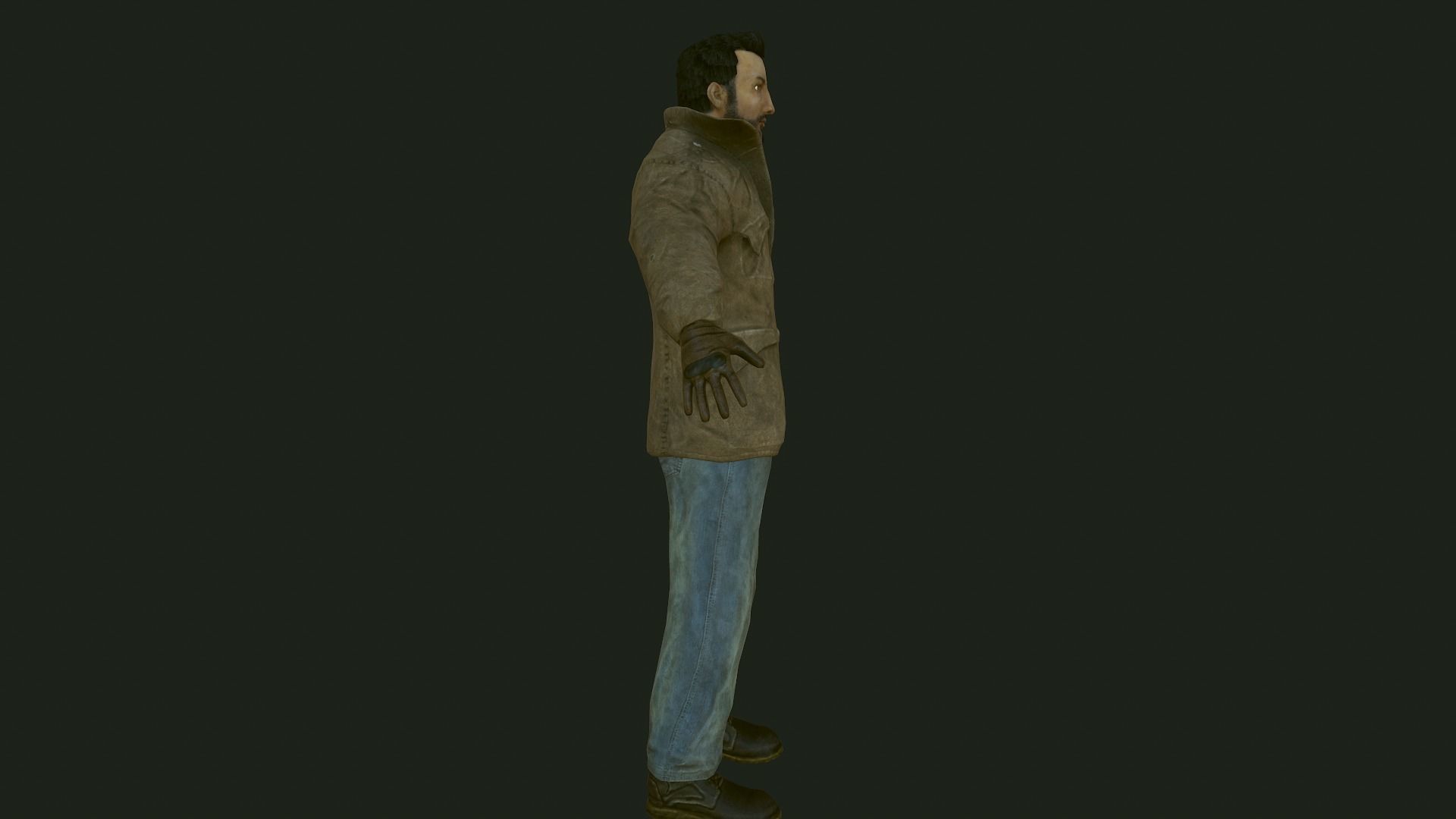 Male Apocalyptic Low-poly 3D model_48